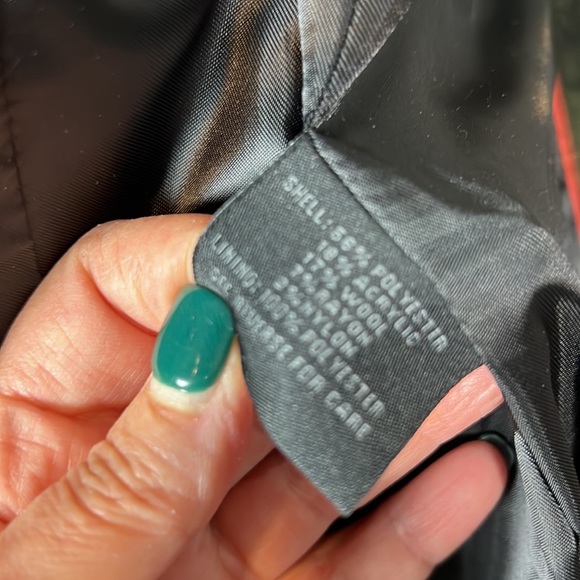 Steve Madden Green Plaid Dbl Breasted Belted Military Style Long Coat Small - Picture 6 of 7